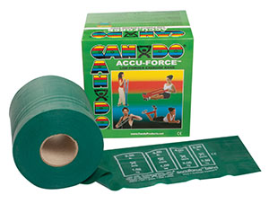 Fabrication Cando® Accuforce™ Band, Green, Medium, 50 yd Dispenser, Low-Powder