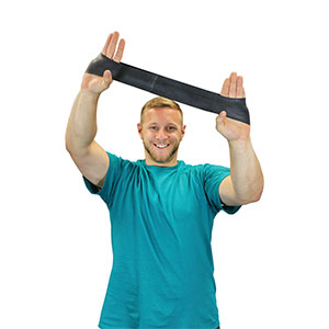 Fabrication Cando® Accuforce™ Band Loop, 10", Black, X-Heavy, Latex