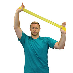 Fabrication Cando® Accuforce™ Band Loop, 10", Yellow, X-Light, Latex