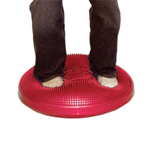 Fabrication Balance Pads Discs, Inflatable Vestibular Seating/ Standing Disk 60cm (23.6"), Red