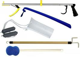 Kinsman Limited Hip Kit Includes: 32" Ergo Plus Reacher, Sock Aid with Foam Handles