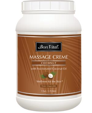 Hygenic/Performance Health Bon Vital® Coconut Massage Crème, 1 Gallon Jar, 4/cs