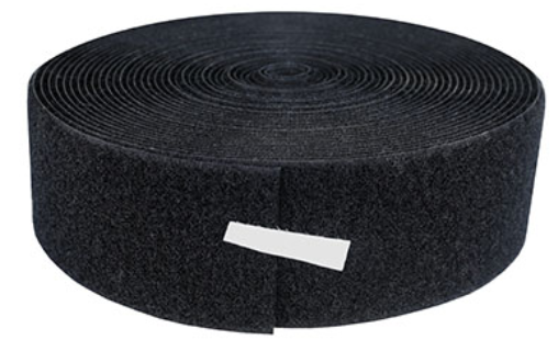 Fabrication Velcro 2" Loop, 10 yd Dispenser Box, Black
