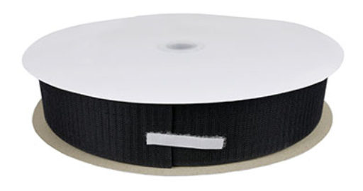 Fabrication Velcro 2" Hook, 25 yd Dispenser Box, Black