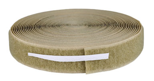 Fabrication Velcro 1" Loop, 10 yds, Tan