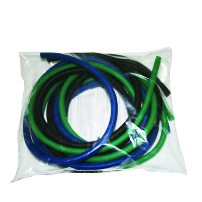 Fabrication CanDo 6 ft Latex Free Moderate Exercise Tubing w/ PEP Pack, Assorted Color, 3 Pieces/Pack