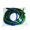 Fabrication CanDo 6 ft Latex Free Moderate Exercise Tubing w/ PEP Pack, Assorted Color, 3 Pieces/Pack
