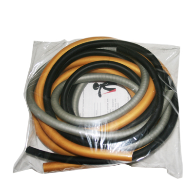 Fabrication CanDo 6 ft Low Powder Challenging Exercise Tubing w/ PEP Pack, Assorted Color, 3 Pieces/Pack