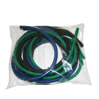 Fabrication CanDo 6 ft Low Powder Moderate Exercise Tubing w/ PEP Pack, Assorted Color, 3 Pieces/Pack