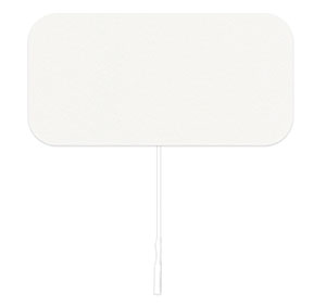 Axelgaard Valutrode X® Foam Electrodes, White Foam Top, 2" x 4" Rectangle, 4/pk