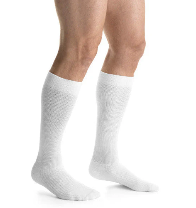 BSN Medical/Jobst Activewear Knee High, 15-20mmHG, White, Lg, Full Calf