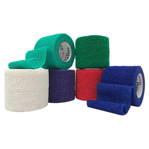Andover Coflex 2 inch x 5 Yd. Cohesive Self-Adherent Wrap Bandage, Rainbowpack, 36/Case