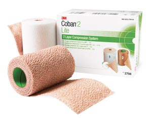 3M™ Coban™ Lite Compression System Includes: Roll 1 Comfort Layer 4" x 2.9 yds