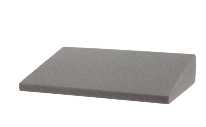 Core Products Stress Wedge, Grey, 15" x 10¼" (38cm x 26cm) with a 7/8" to 3" rise