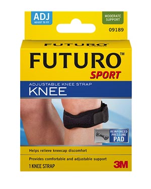 3M™ Futuro™ Sport Knee Strap Adjustable, One Size, 3/pk
