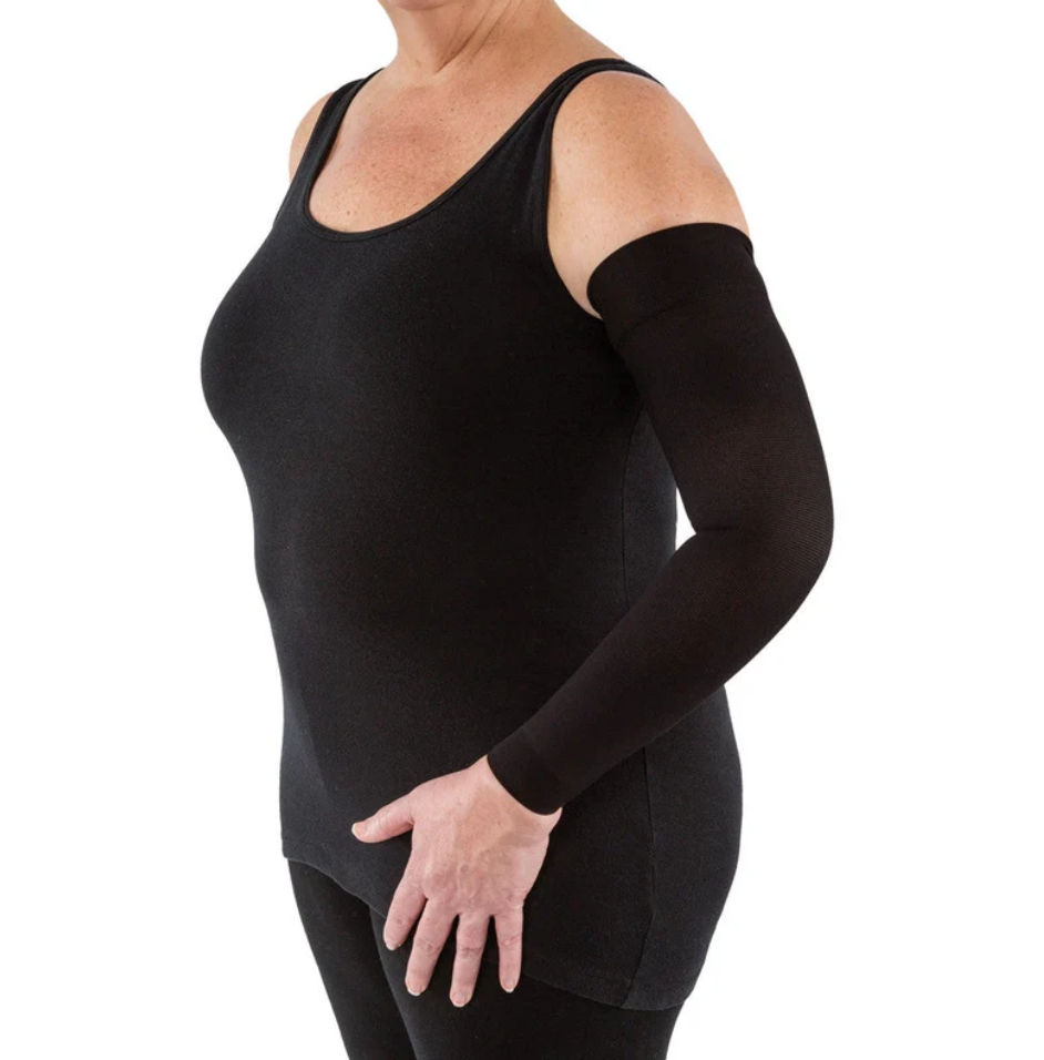 BSN Medical/Jobst Bella Strong Armsleeve w/Silicone Band, 15-20 mmHg, Black, Size 1
