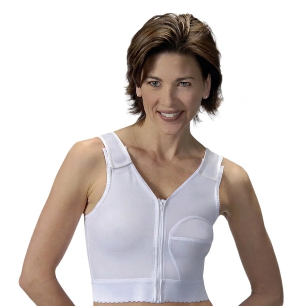 BSN Medical/Jobst Surgical Vest w/Left Cup, White, Size 1