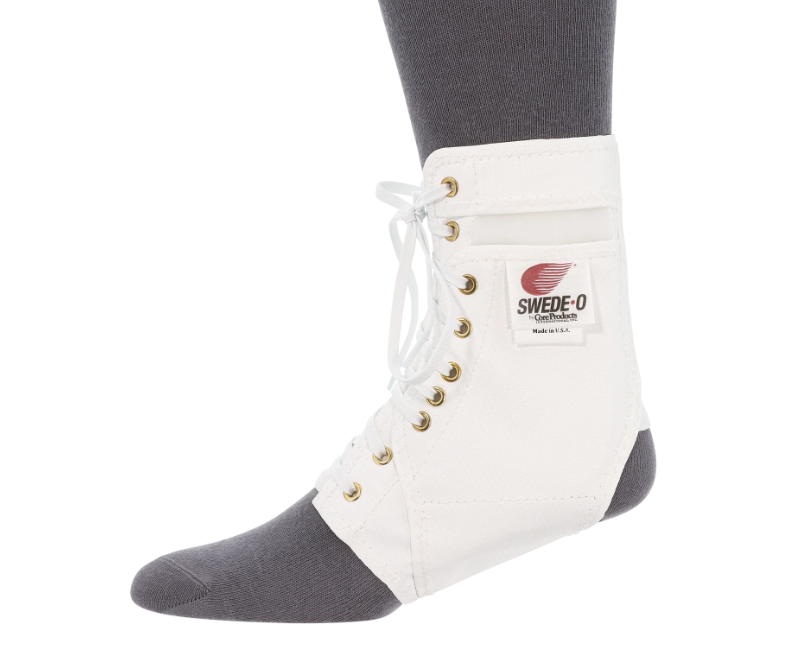 Swede-O Ankle Lok Ankle Braces/Support, Standard Tongue without Stabilizers, X-Large, White