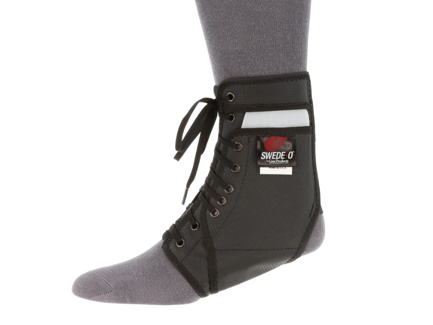 Swede-O Ankle Lok Ankle Braces/Support, Standard Tongue without Stabilizers, Large, Black