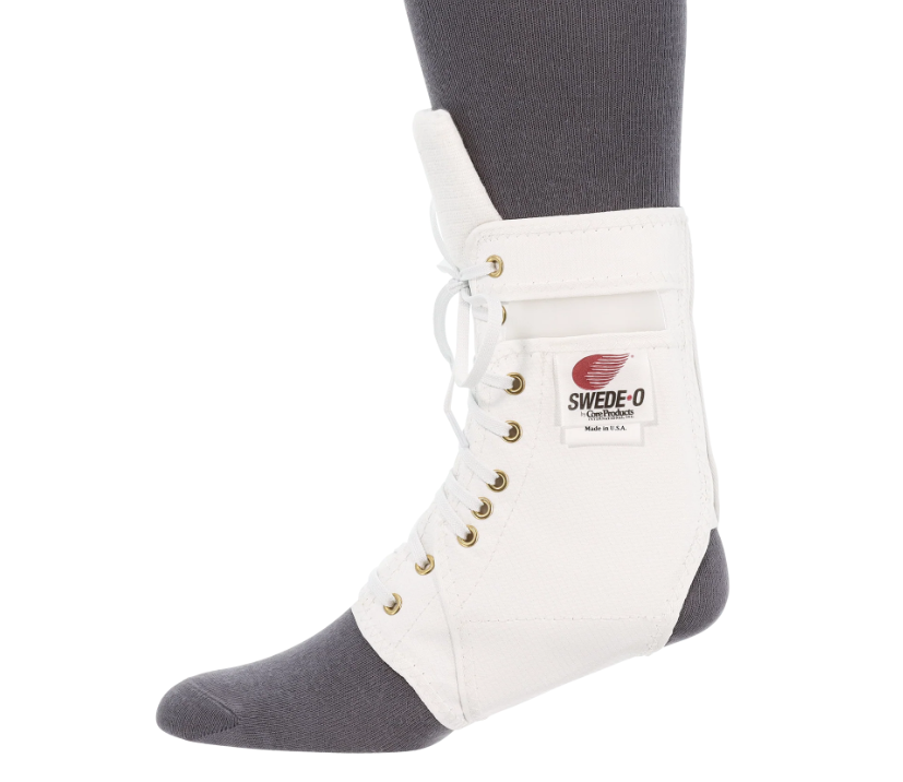 Swede-O Ankle Lok Ankle Braces/Support, Padded Tongue without Stabilizers, XX-Large, White