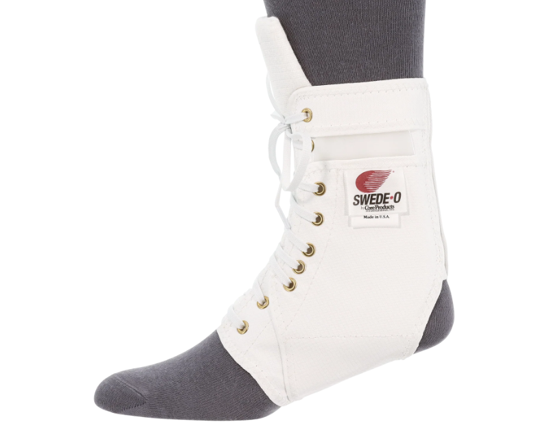 Swede-O Ankle Lok Ankle Braces/Support, Padded Tongue without Stabilizers, X-Large, White