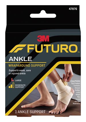 3M™ Futuro™ Wrap Ankle Support, Large, 3/pk
