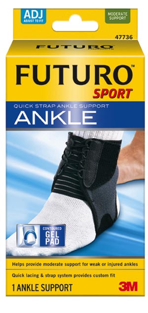 3M™ Futuro™ Ankle Sport Support Brace, Adjustable, 2/pk