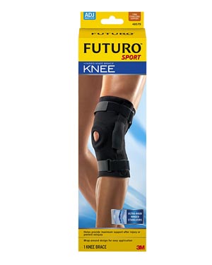3M™ Futuro™ Sport Knee Brace, Hinged, Adjustable, 3/pk