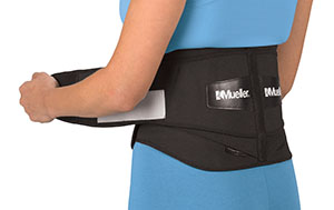Mueller Lumbar Back Brace W/ Removable Pad, Black, Standard (28" - 50" waist)