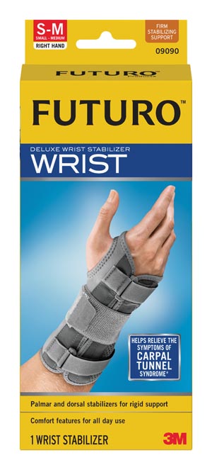 3M™ Futuro™ Deluxe Wrist Stabilizer, Right Hand, Small/ Medium, 3/pk