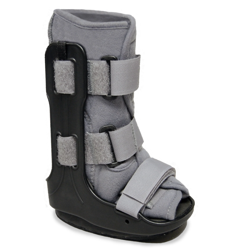 Swede-O Walking Boot, Pediatric, Fixed, Medium, Gray