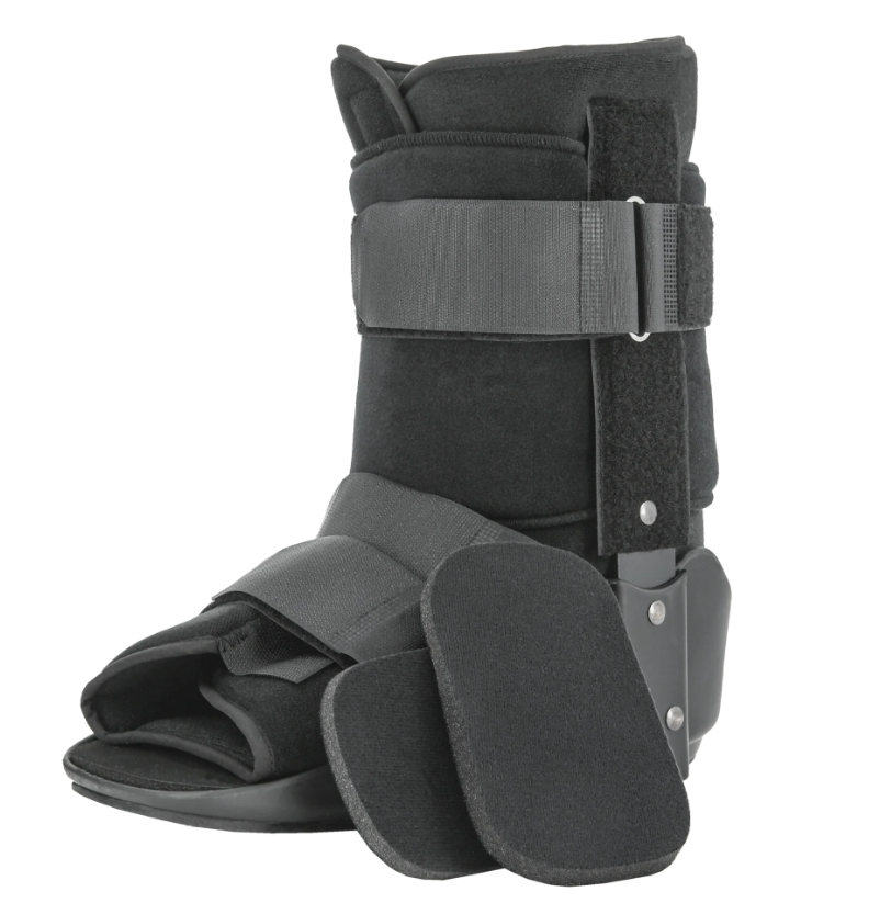 Swede-O Walking Boot, Standard, Fixed, Short, Small, Black
