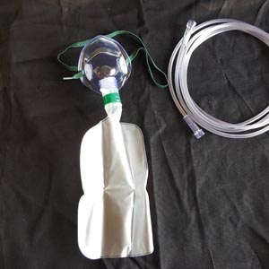 Med-Tech Oxygen Masks, Total Non-Rebreather w/bag, Pediatric, Standard, 7' Star Tubing