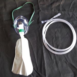 Med-Tech Oxygen Masks, Total Non-Rebreather w/bag, Pediatric, Elongated, 7' Star Tubing