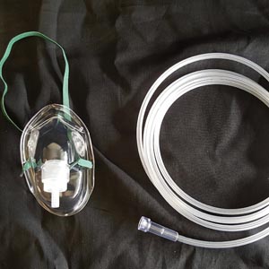 Med-Tech Oxygen Masks, Simple, Medium Concentration, Pediatric, Elongated, 7' Star Tubing