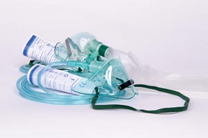 Amsino Amsure® Oxygen Mask, Adult, Standard, Medium Concentration with 7 ft Tubing