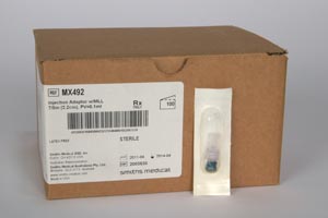 Adapters & Connectors - Injection Adapter, Male Luer Lock, 7/8", Sterile, Latex Free (LF)