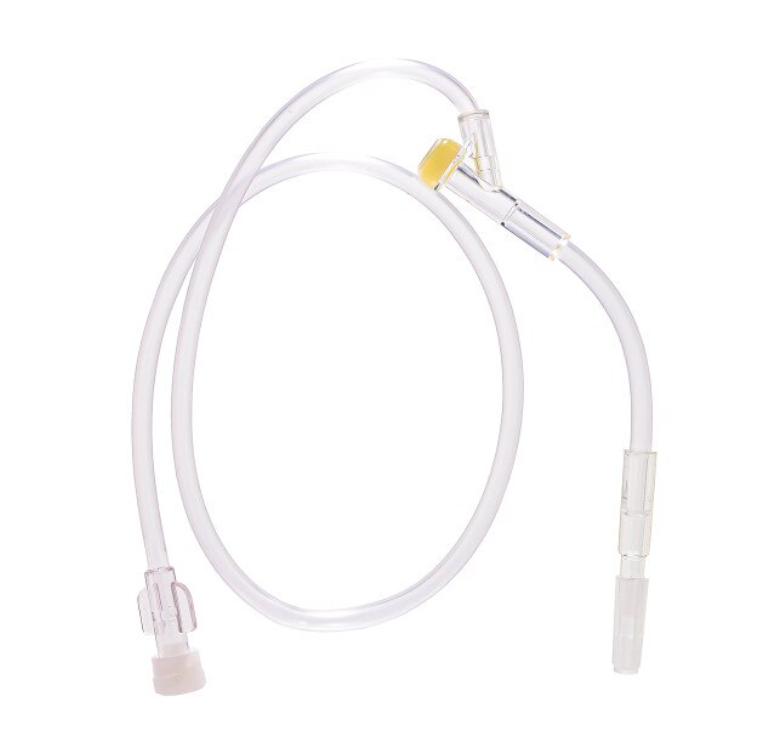 Exel IV Administration Sets - 20" IV Extension Set with Injection Site, 100 pc/cs