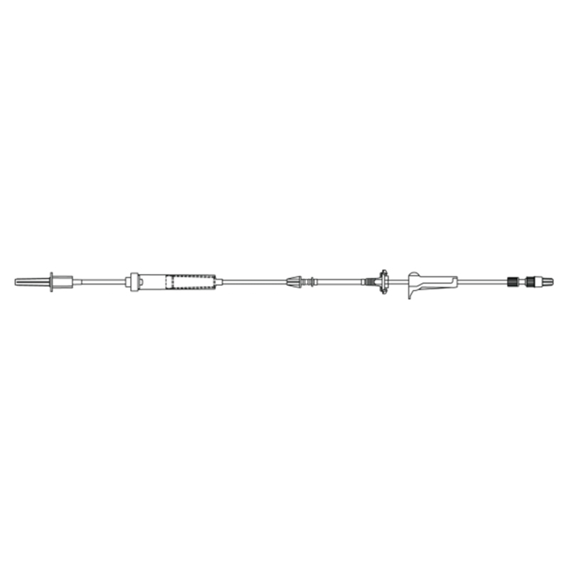 BD Alaris Non-Vented Blood Set with Single Spike, 200 Micron Filter, Smallbore Tubing Segment and 2-Piece Male Luer Lock, 10/Pack