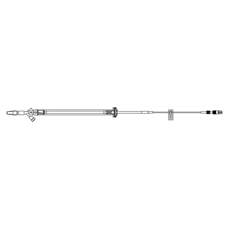 BD Alaris 83 inch Pump Module Set with Smallbore Tubing, 2-Piece Male Luer Lock, 4ml PV, 20/Pack