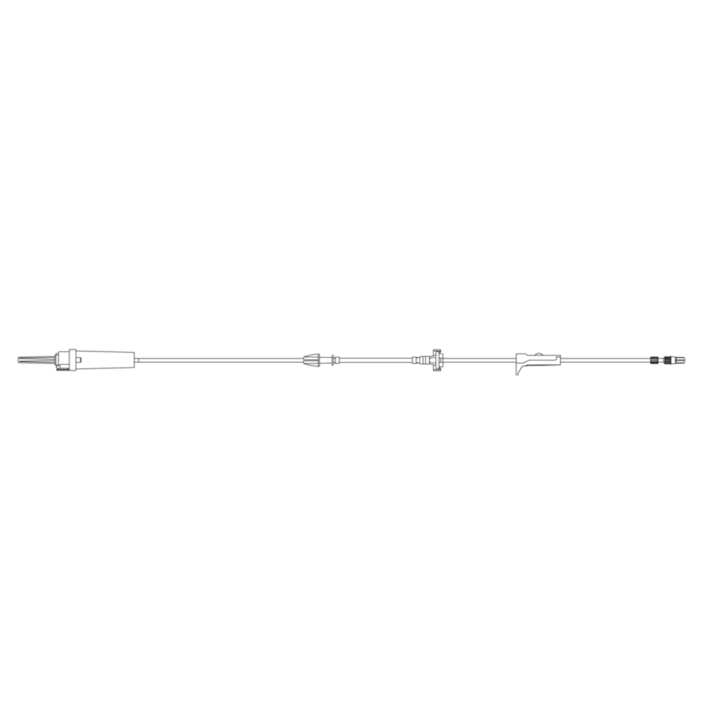 BD Alaris Low Sorbing Infusion Set with 2-Piece Male Luer Lock, 20/Pack