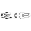 BD IV Therapy Texium Closed Male Luer with Female Cap, 0.12 ml PV, 100/Pack