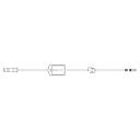BD SmartSite Low Sorbing Extension Set with 0.2 Micron Filter, 1 Needle Free-Valve and 2-Piece Male Luer Lock, 100/Pack