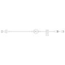 BD General IV Microbore Extension Set with 0.2 Micron Filter and Fixed Male Luer Lock , 100/Pack