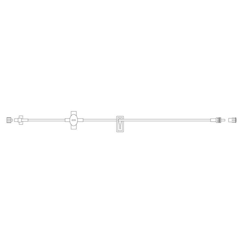BD Alaris Microbore Tubing with Pressure Sensing Disc and Fixed Male Luer Lock, 100/Pack