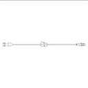 BD General IV Pressure Rated Extension Set with Pinch Clamps and Male Spin Lock, 50/Pack