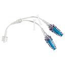 BD Minibore 6 inch Bi-Fuse Extension Set with 2 Maxplus Clear Needleless Connectors, 2 Removable Slide Clamps and Male Luer Lock, 50/Pack