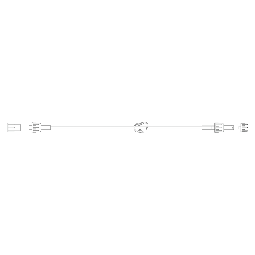 BD Alaris 92 inch PCA Module Extension Set, 2.1 ml Primary Volume, 50/Pack
