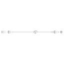 BD Alaris 92 inch PCA Module Extension Set, 2.1 ml Primary Volume, 50/Pack