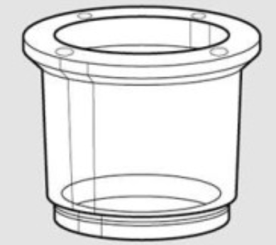 Whip Mix #4094 - Plastic Casting Ring 180G 2"